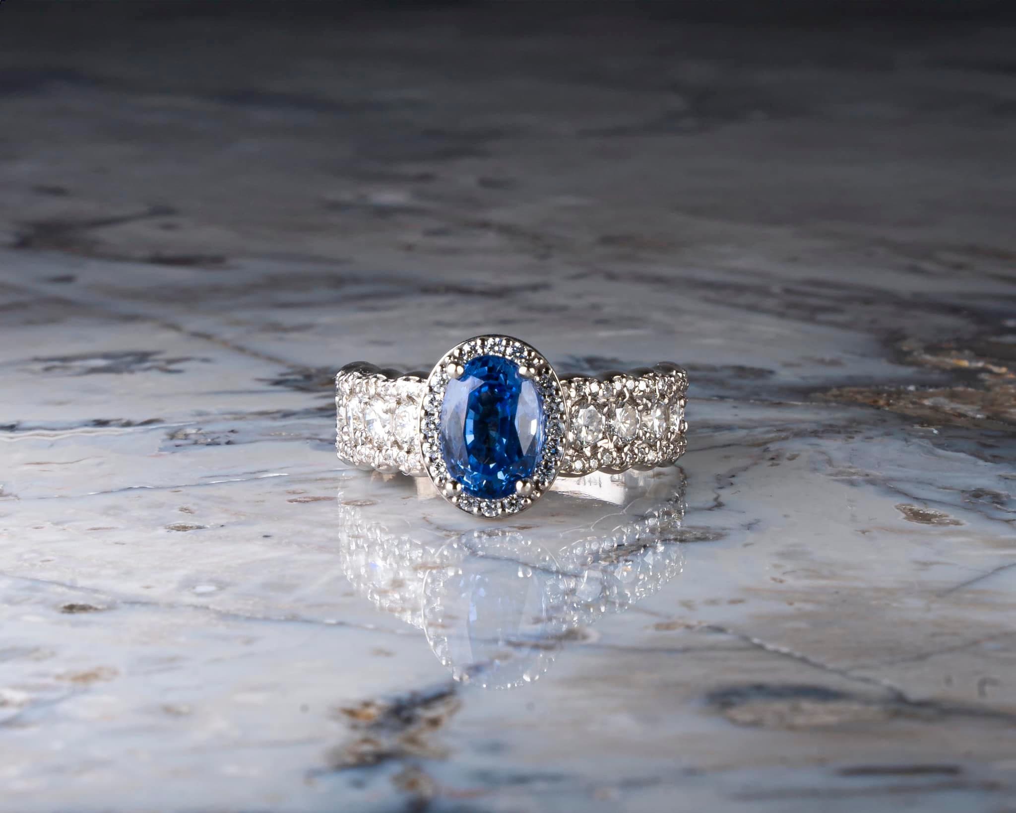 custom sapphire ring